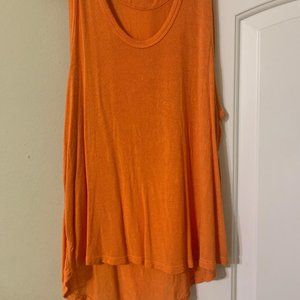 Orange Sleeveless Tee